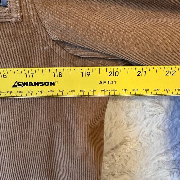 Buffalo David Bitton Jacket Men Size S Tan Light Brown Corduroy Sherpa Lined Y2K - Picture 8 of 11